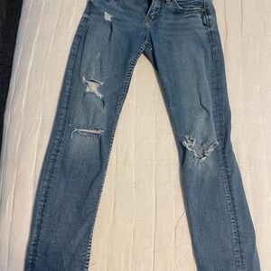 Silver Suki Ankle Slim Distressed Women's Jeans